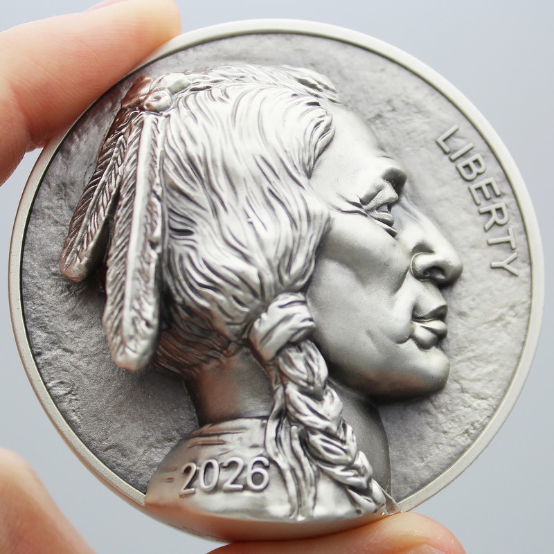 2026 Beyond Relief 5oz Silver Buffalo Nickel OGP | The Coin Vault