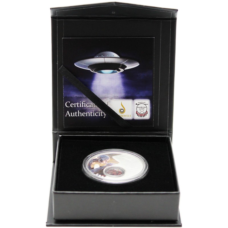 2026 1oz Color Sil Built by Aliens - Easter Island Coin | The Coin