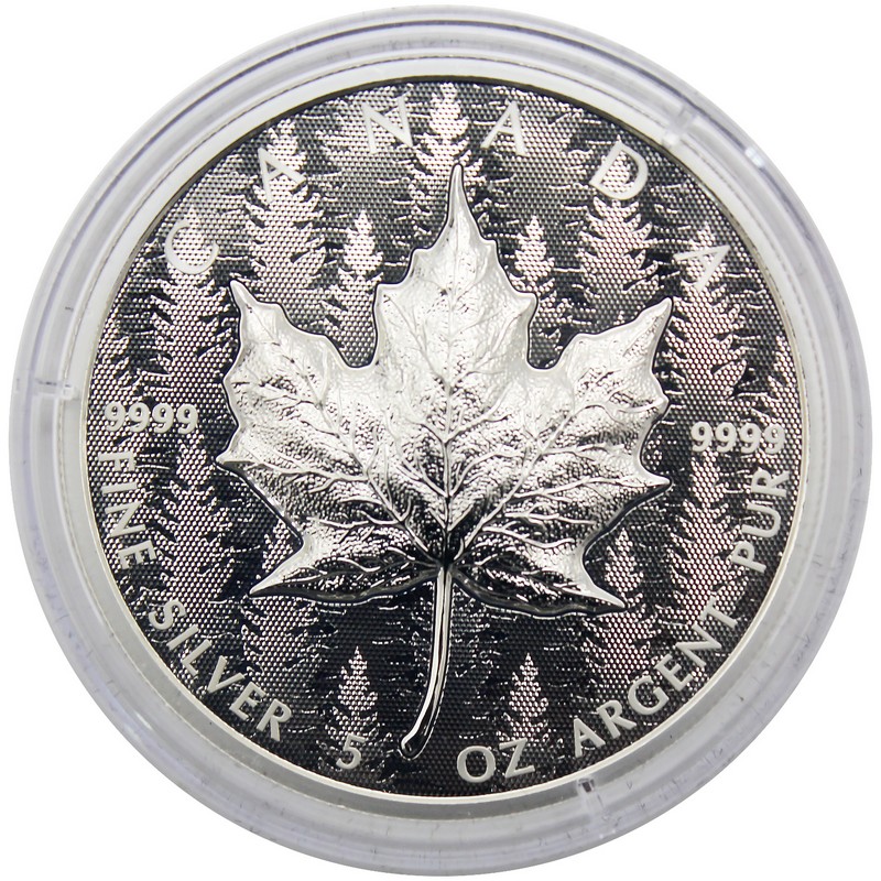 2024 $50 Reverse Proof Canada 5oz Silver Ultra High Relief Maple