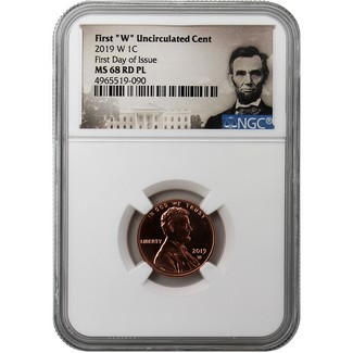 2019 W Lincoln Cent NGC MS68 RD PL FDI from the UNC Coin Set Lincoln Portrait Label