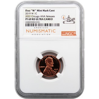 2019 W Lincoln Cent NGC PF69 RD Ultra Cameo (from Clad Proof Set) 2022 Chicago ANA Releases