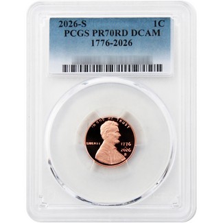 2026 S Proof Lincoln Cent PCGS PR70 RD DCAM Blue Label