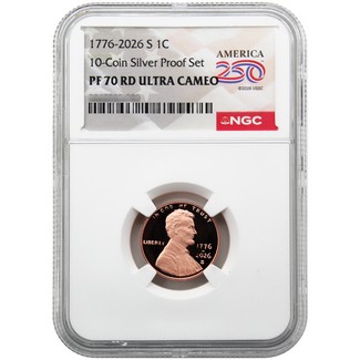 2026 S Proof Lincoln Cent NGC PF70 RD UC America 250 Label