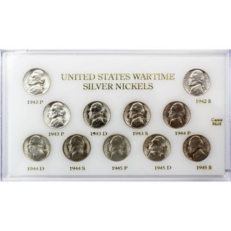 War Nickel Set Brilliant Uncirculated 11 Coins