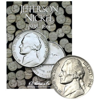1938 - 1961 Jefferson Nickel Set in Album