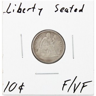 Liberty Seated Dime F/VF Condition