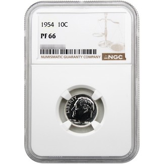 1954 Proof Roosevelt Dime NGC PF66