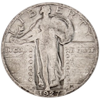 1927-S Standing Liberty Quarter Average Circulated Condition