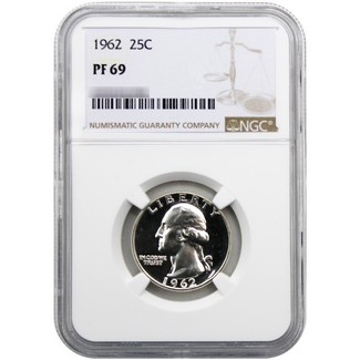 1962 Proof Washington Quarter NGC PF69