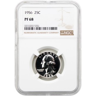 1956 Proof Washington Quarter NGC PF68