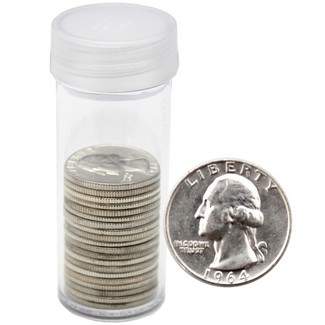 90% Silver Washington Quarter Half Roll (20 Coins)