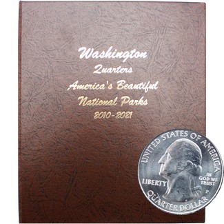 2010-2021 P&D Mint Only America The Beautiful Quarter Set in Dansco Album