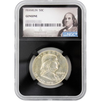 Random Date Franklin Half Dollar NGC Genuine Black Core Portrait Label