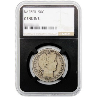 Random Date  Barber Half Dollar NGC Genuine Black Core
