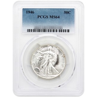 1946 Walking Liberty Half Dollar PCGS MS-64