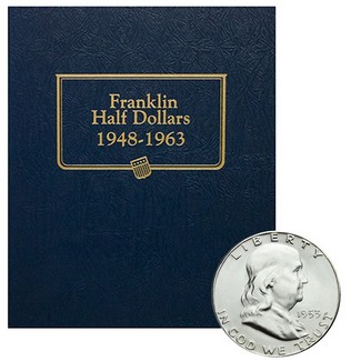 1948-1963 Franklin Half Dollar BU Set in Album