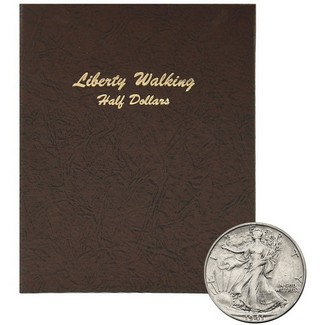 1941-1947 Walking Liberty Half Dollars in Dansco Album