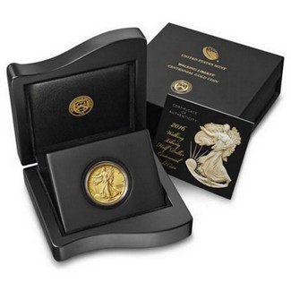 2016 W 1/2 oz Gold Walking Liberty Half Dollar in OGP