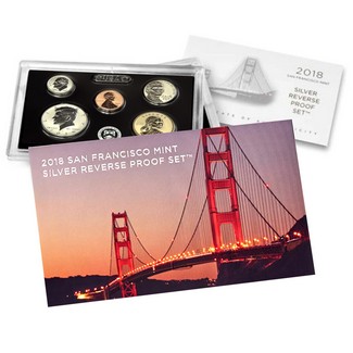 2018 50th Anniversary San Francisco Mint Silver Reverse Proof Set in OGP
