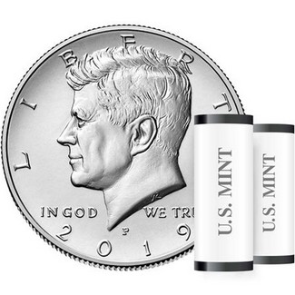 2019 P & D Kennedy Half Dollar Mint Rolls