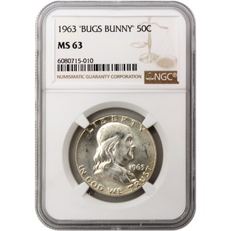 1963 'Bugs Bunny' Franklin Half Dollar NGC MS63