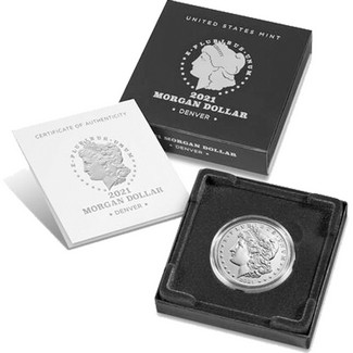 2021 D Morgan Silver Dollar Brilliant Uncirculated in OGP