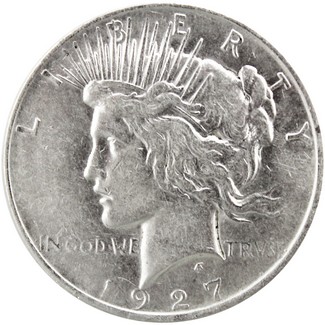1927 D Peace Dollar XF/AU Condition