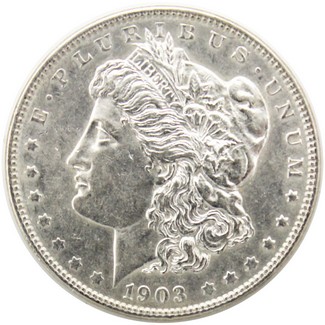 1903 P Morgan Dollar Almost Uncirculated to Better Condition