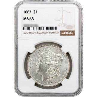 1887 Morgan Dollar NGC MS-63