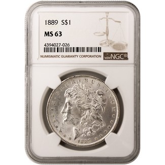 1889 Morgan Dollar NGC MS-63