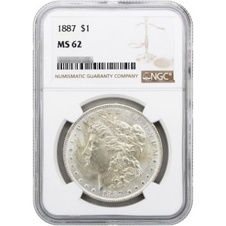 1887 Morgan Dollar NGC MS-62