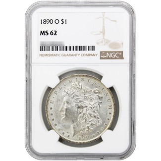 1890-O Morgan Dollar NGC MS-62