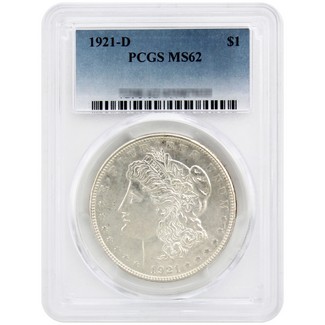 1921-D Morgan Dollar PCGS MS-62