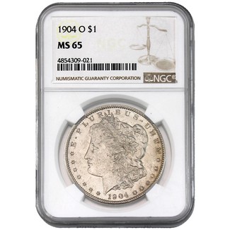 1904-O Morgan Dollar NGC MS-65