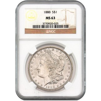 1888 Morgan Dollar NGC MS-63