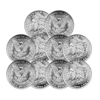 Almost Uncirculated / Brilliant Uncirculated Morgan Silver Dollars