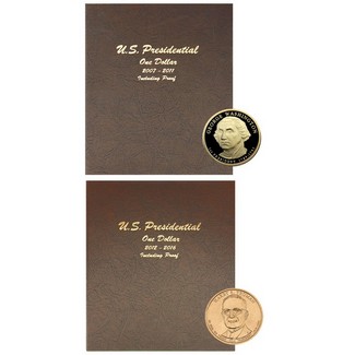 2007-2016 Presidential Dollars Deluxe Set in 2 Albums