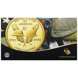 2016 American Code Talkers $1 Coin & Currency Set