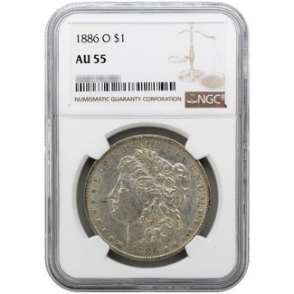 1886-O Morgan Dollar NGC AU-55