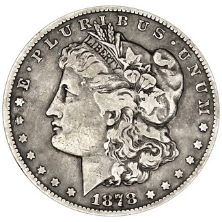 1878 Carson City Morgan 90% Silver Dollar in VG/VF condition