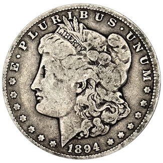 1894 O Morgan 90% Silver Dollar in VG/VF condition