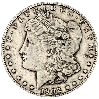 1902 S Morgan 90% Silver Dollar in VG/VF condition