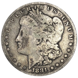 1881 O Morgan 90% Silver Dollar in XF/UNC condition