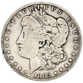 1883 O Morgan 90% Silver Dollar in XF/UNC condition