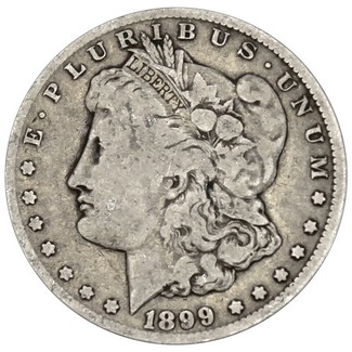 1899 O Morgan Silver Dollar in VG/VF condition