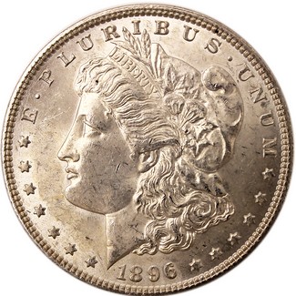 1896 P Morgan Silver Dollar Brilliant Uncirculated