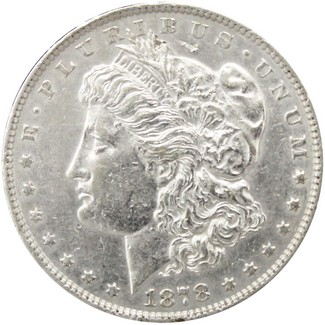 1878 Reverse of 1879 Morgan Silver Dollar Almost Uncirculated - Brilliant Uncirculated