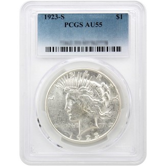 1923-S Peace Dollar PCGS AU-55