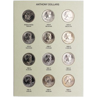 1979-1999 Susan B. Anthony Dollar BU Set