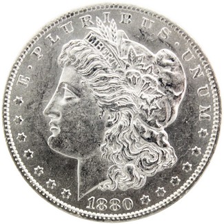 1880-O Morgan Dollar in AU/BU Condition